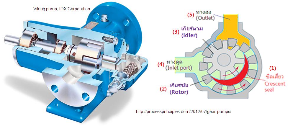 ปั๊มเกียร์ขบภายใน