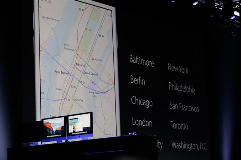 ฟีเจอร์ Transit ในแอพพลิเคชัน Maps