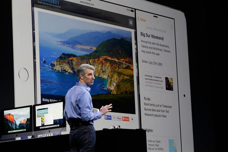 Multitasking ในโหมด Split View