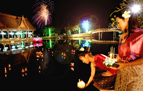 สถานที่ลอยกระทงกรุงเทพฯ ค่ำคืนแห่งสายน้ำและแสงจันทร์