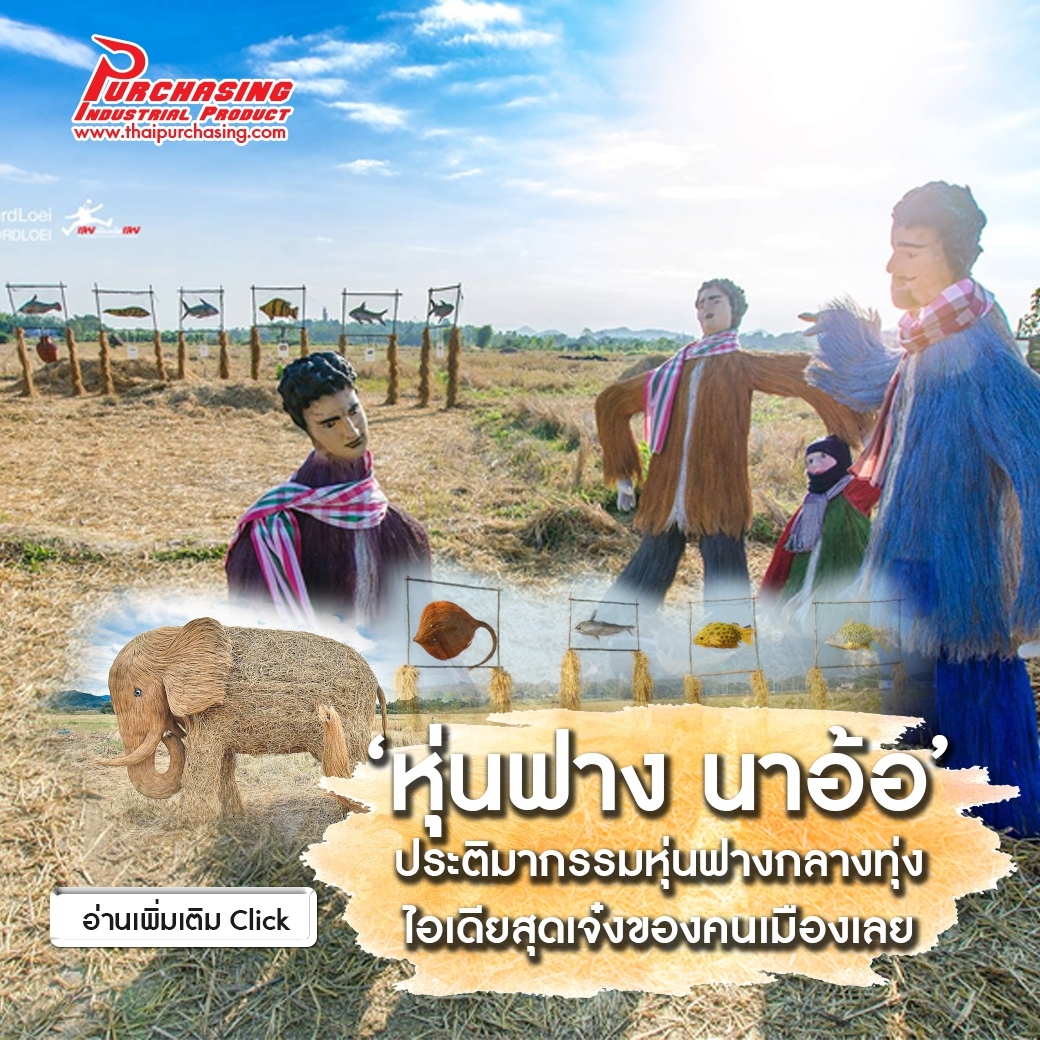 ‘หุ่นฟาง นาอ้อ’ ประติมากรรมหุ่นฟางกลางทุ่ง ไอเดียสุดเจ๋งของคนเมืองเลย