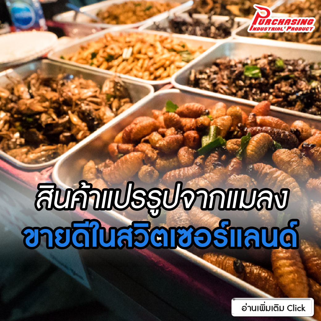 สินค้าแปรรูปจากแมลง ขายดีในสวิตเซอร์แลนด์