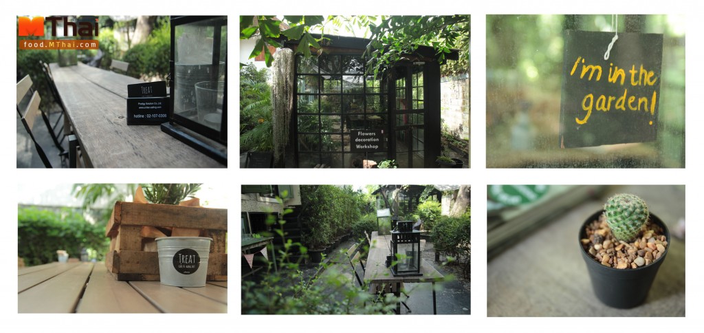บรรยากาศในสวน ร้านTreat cafe&Hangout
