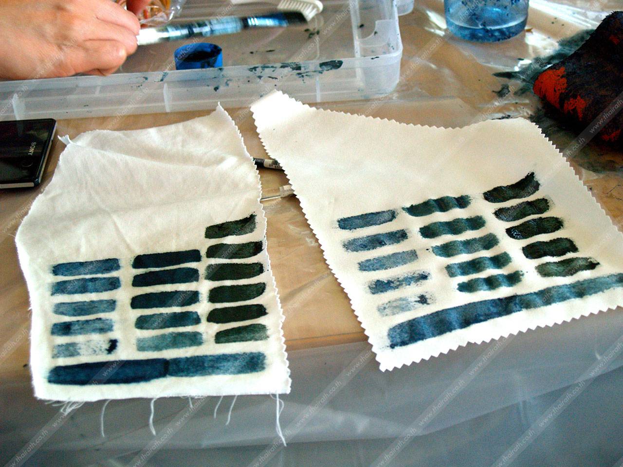 เฉดสีครามตามระดับความเข้ม-อ่อน