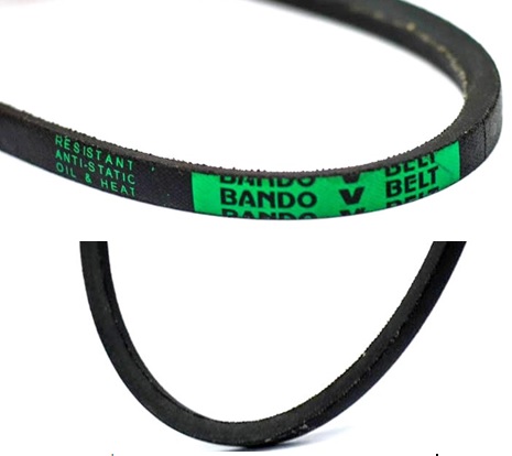แสดงลักษณะของสายพานวี (V-Belts)