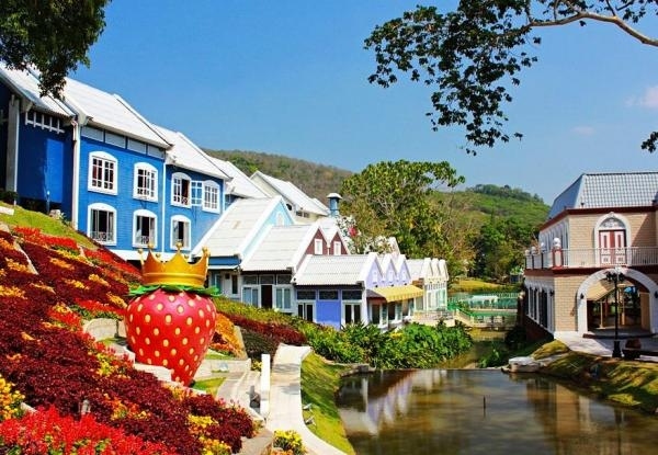 สตรอเบอรี่ทาวน์ ระยอง (บรรยากาศเหมือนไปเนเธอร์แลนด์)