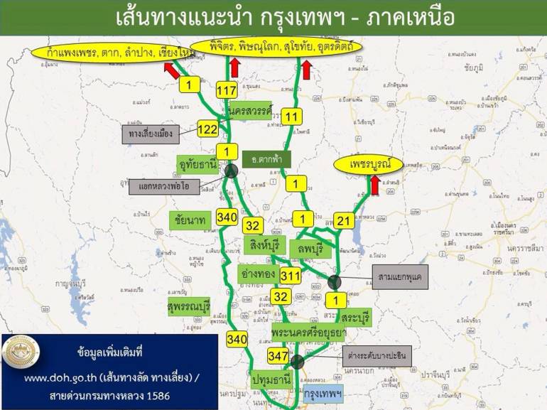 แนะเส้นทางเลี่ยง-ลัด! คนเดินทาง 'เหนือ-อีสาน-ใต้' ปีใหม่ ลดปัญหาจราจร