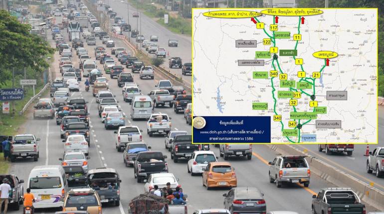 แนะเส้นทางเลี่ยง-ลัด! คนเดินทาง 'เหนือ-อีสาน-ใต้' ปีใหม่ ลดปัญหาจราจร
